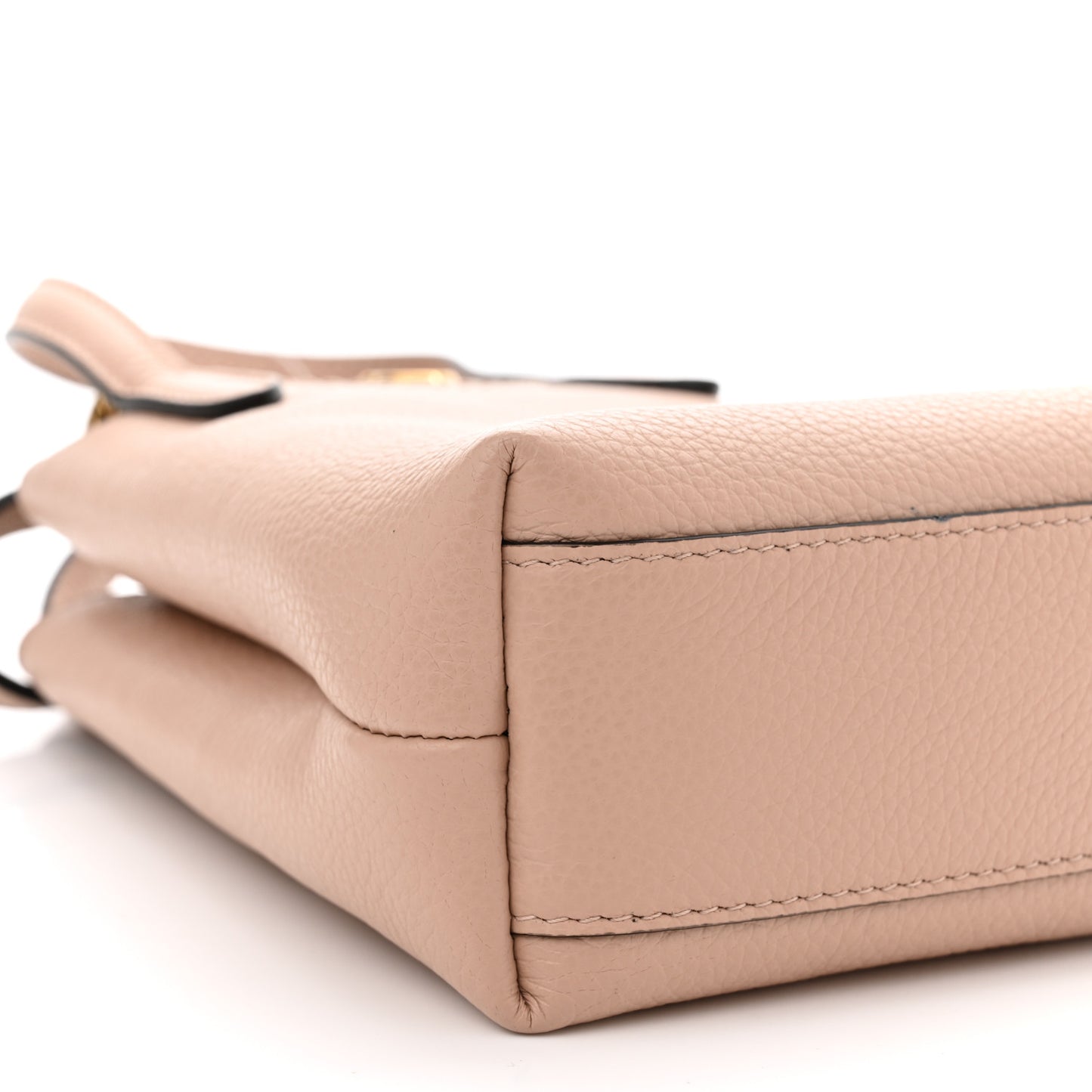 Tumbled Calfskin Gancini Mini Bag Amaretti