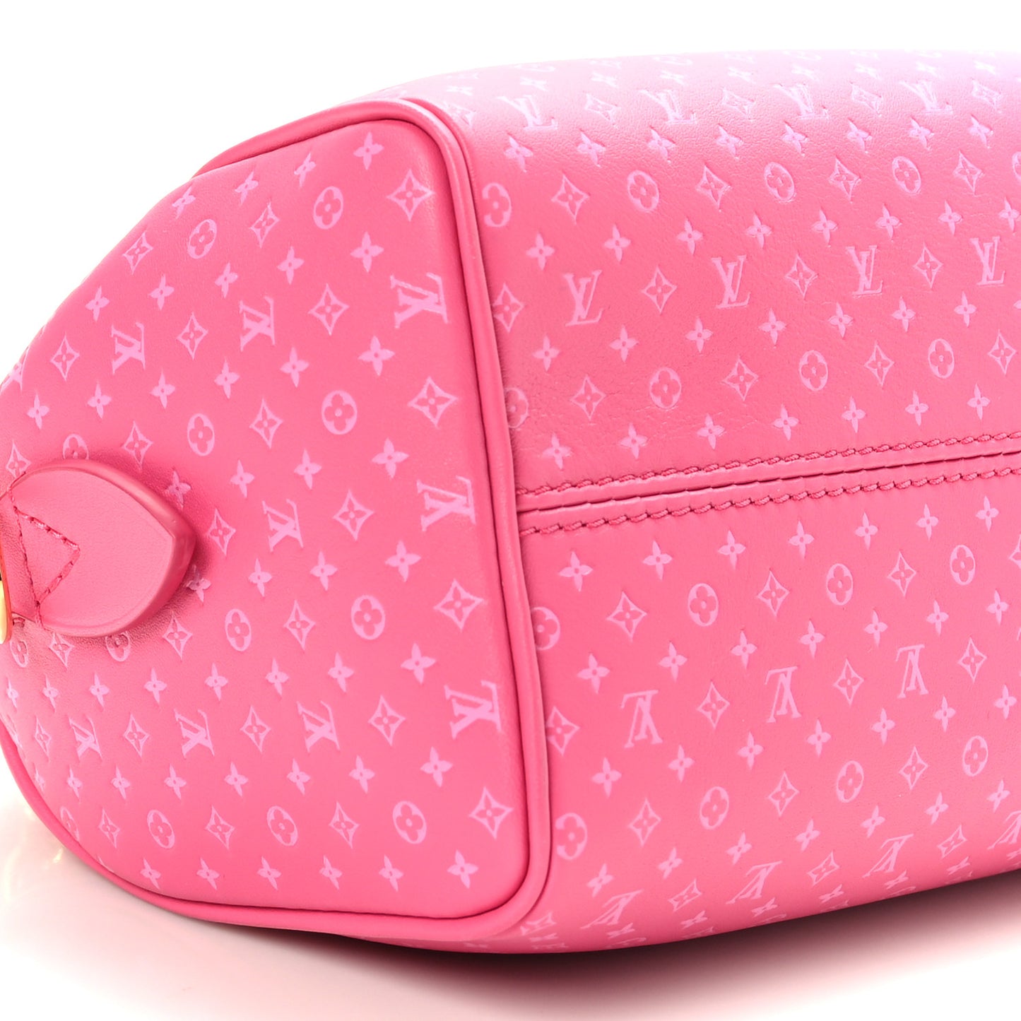 Calfskin Nanogram Embossed Speedy Bandouliere 20 Rose