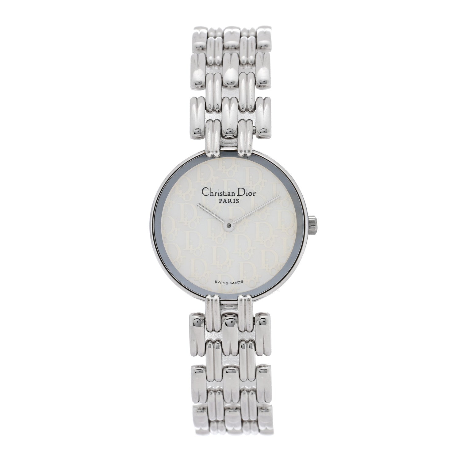 Christian Dior Stainless Steel Mother of Pearl 25mm Bagheera Quartz Watch 1 of 4