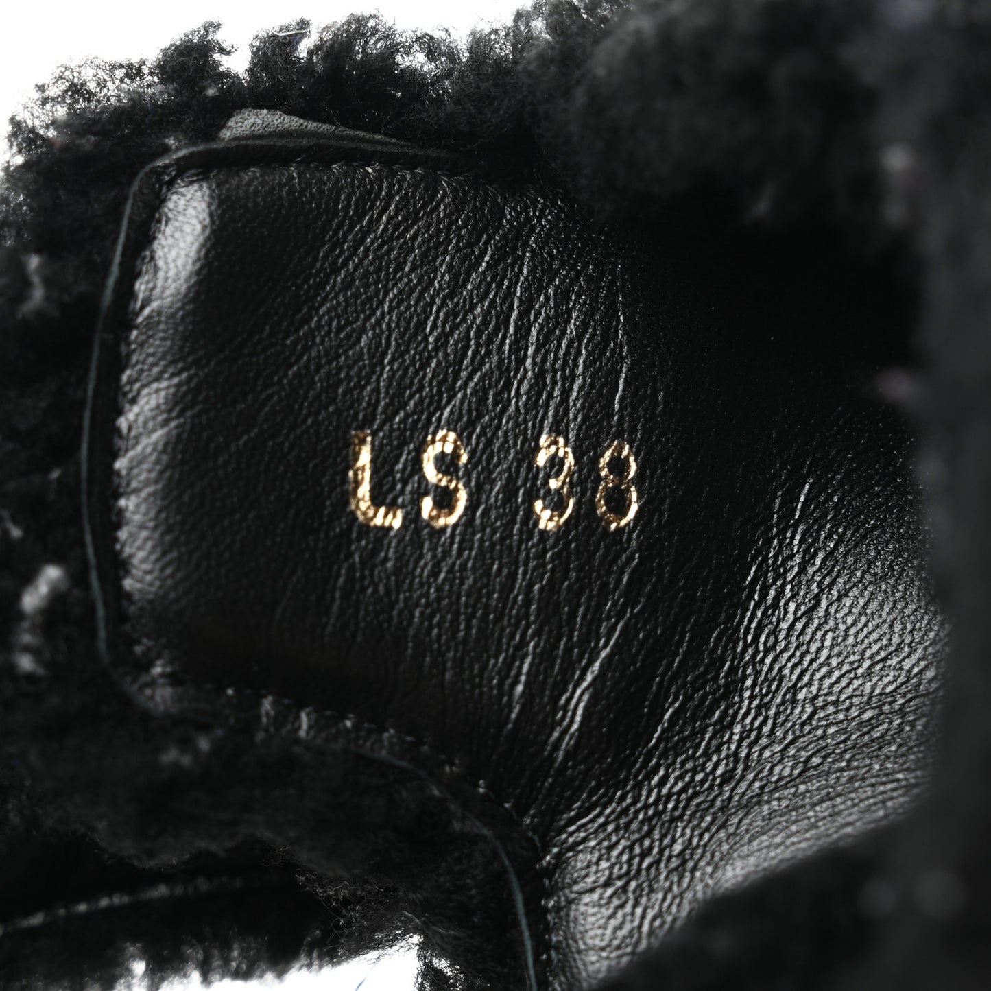 Shearling Dioract 10mm Sandals 38 Black