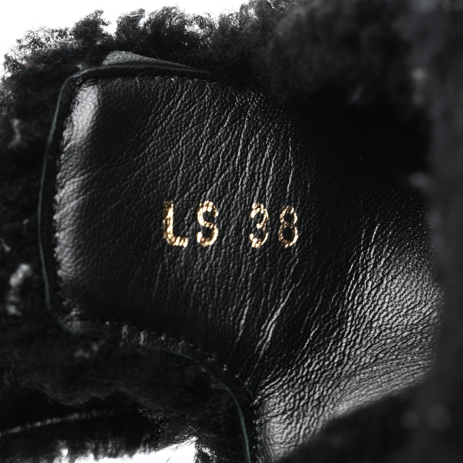 Christian Dior Shearling Dioract 10mm Sandals 38 Black 6 of 8