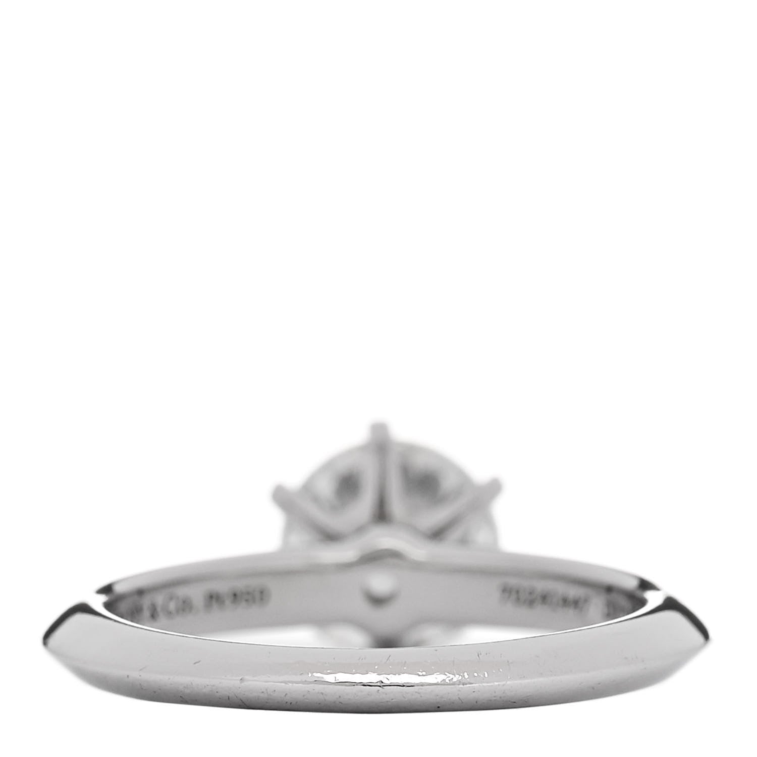 Tiffany Platinum Diamond 1.26ct Solitaire Engagement Ring 49 4.75 4 of 7