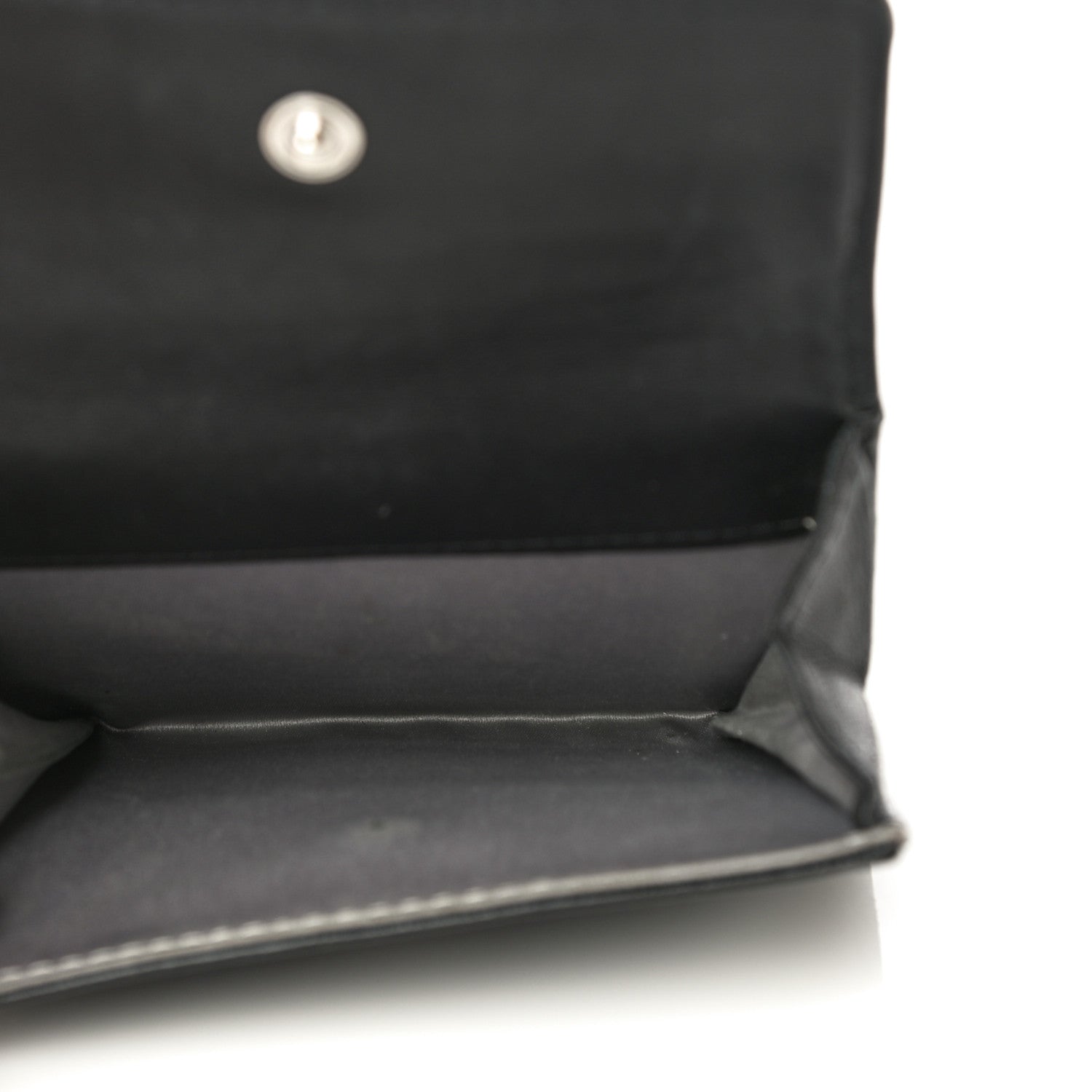 Chanel Lambskin Embossed Camellia French Wallet Black 17 of 21