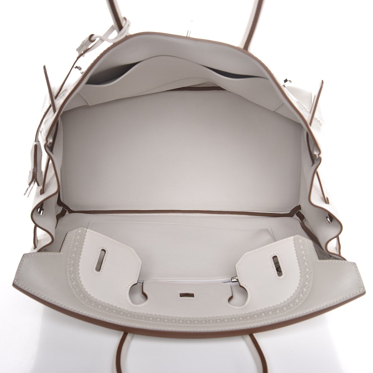Swift Ghillies Birkin 35 White Gris Perle