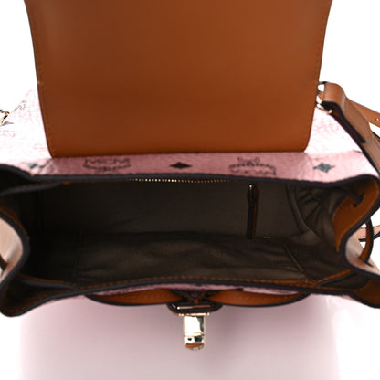 MCM Visetos Small Essential Backpack Soft Pink 4 of 12