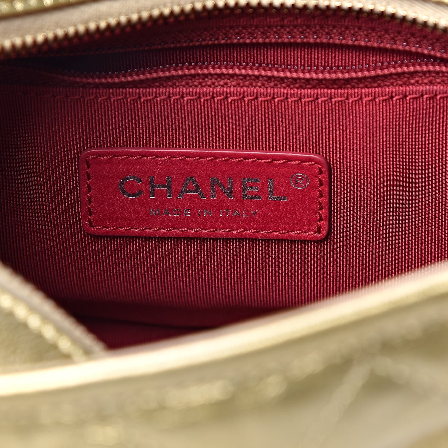 Chanel Metallic Aged Calfskin Quilted Small Gabrielle Hobo Gold 7 of 10