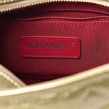 Chanel Metallic Aged Calfskin Quilted Small Gabrielle Hobo Gold 7 of 10