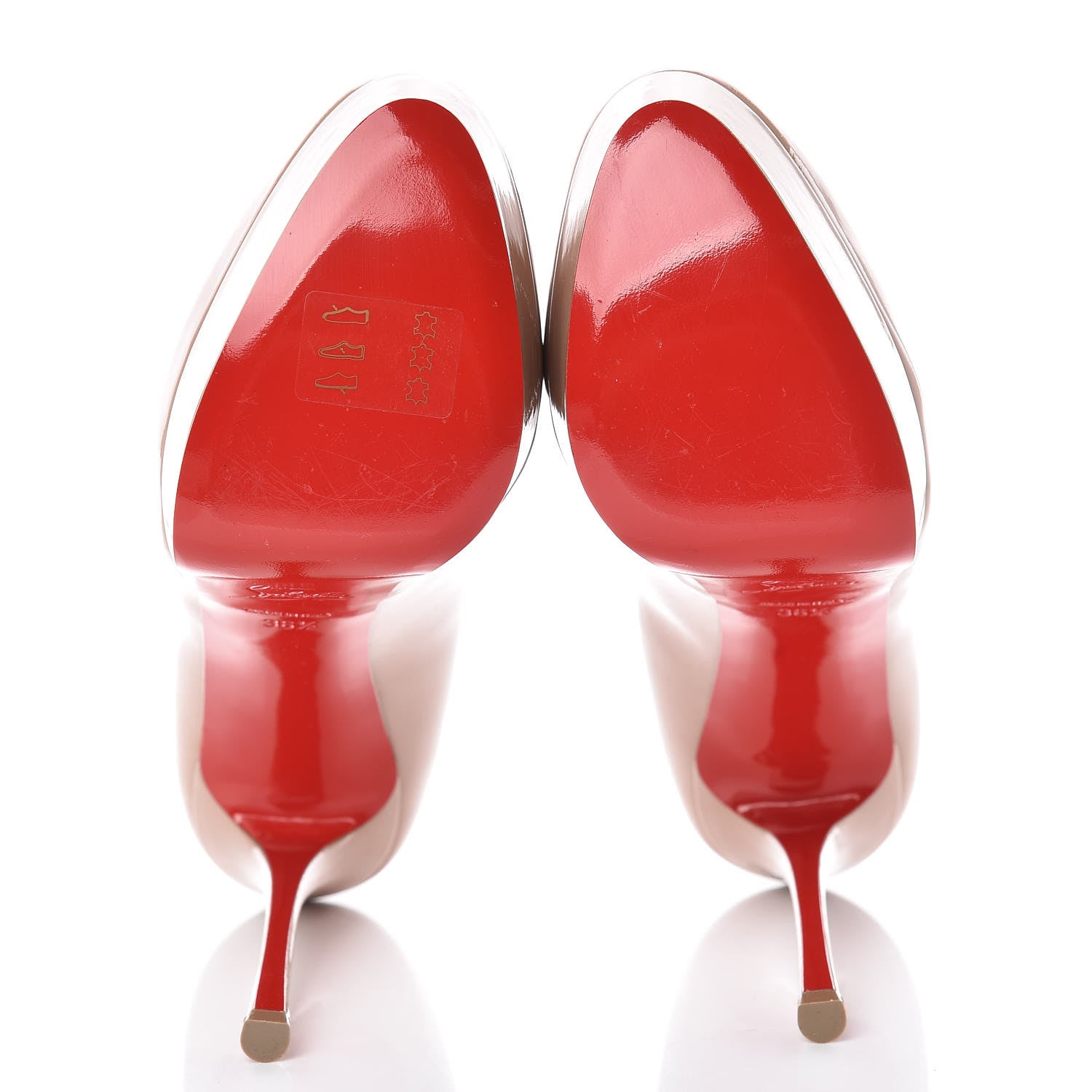 Christian Louboutin Patent Dirditta 130 Pumps 36.5 Nude 5 of 7