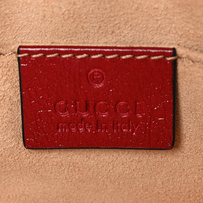 Gucci Azalea Calfskin Matelasse Diagonal Torchon GG Marmont Belt Bag 85 34 Black Romantic Cerise 6 of 8