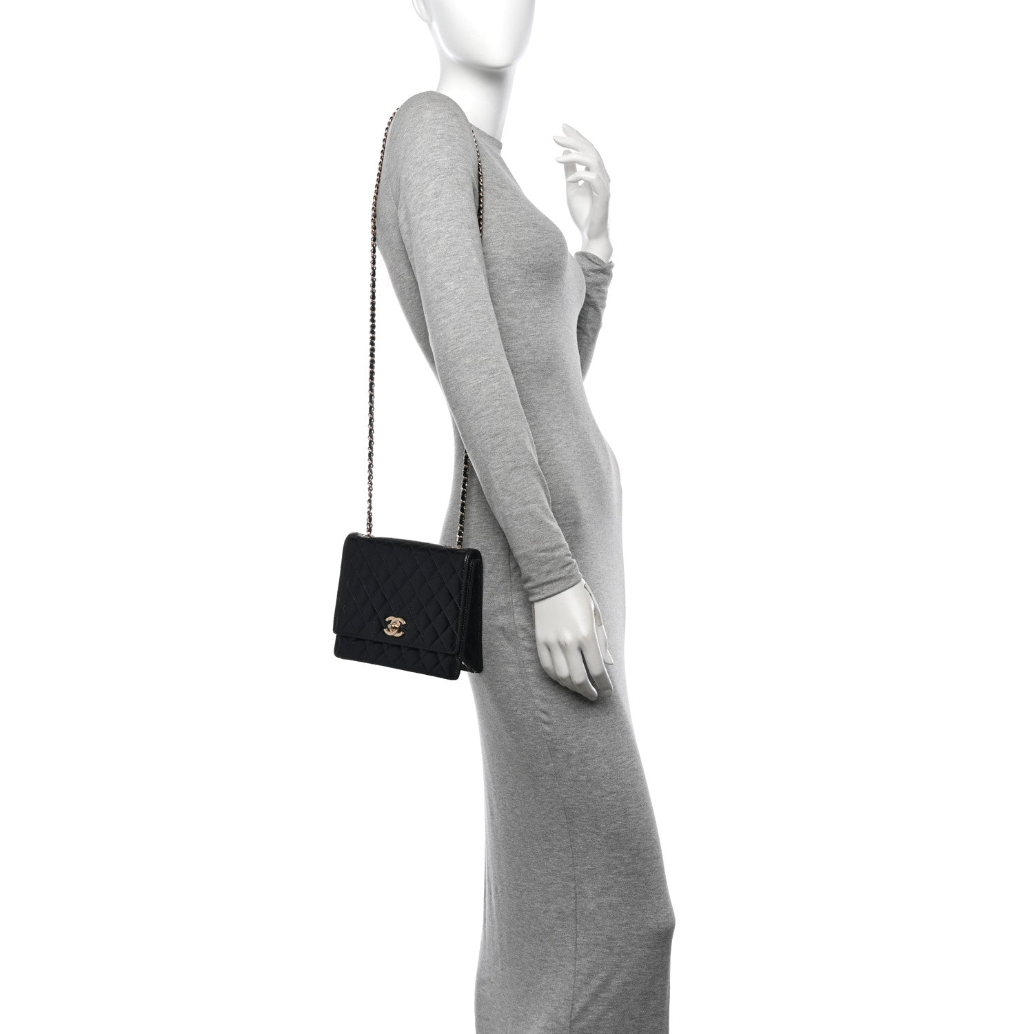 Chanel Patent Calfskin Quilted Mini Square Flap Black 2 of 13