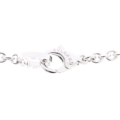 Bulgari 18K White Gold Diamond BVLGARI BVLGARI Circle Pendant Necklace 6 of 8