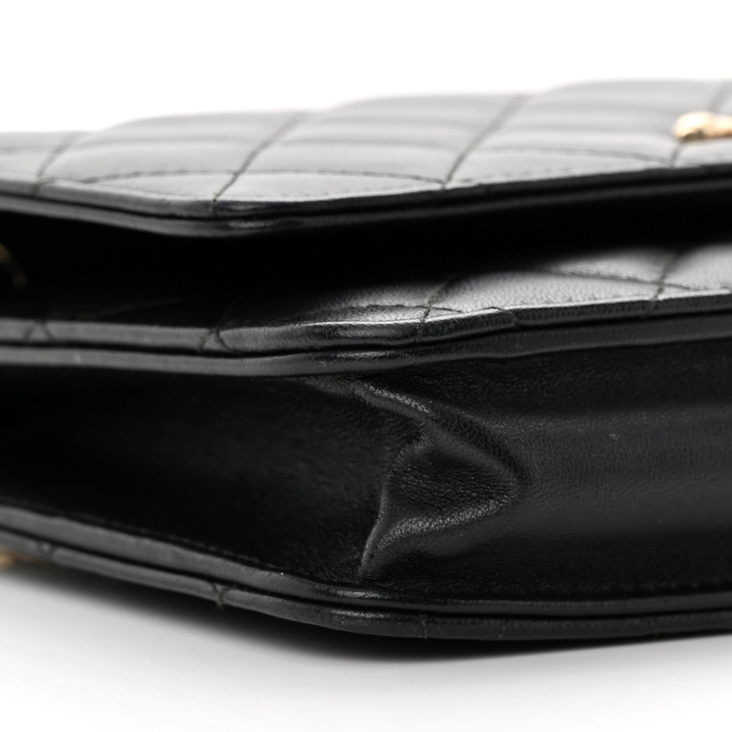 Chanel Lambskin Quilted Trendy CC Wallet On Chain WOC Black 10 of 16