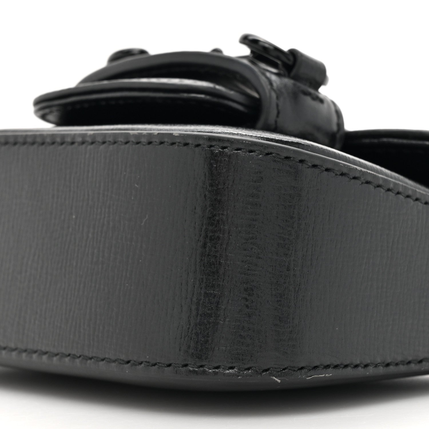 Gucci Azalea Calfskin Web Monochrome Horsebit 1955 Wallet On Strap Black 9 of 11
