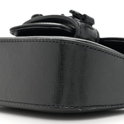 Gucci Azalea Calfskin Web Monochrome Horsebit 1955 Wallet On Strap Black 9 of 11