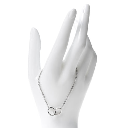 Cartier 18K White Gold Interlocking LOVE Bracelet 2 of 6