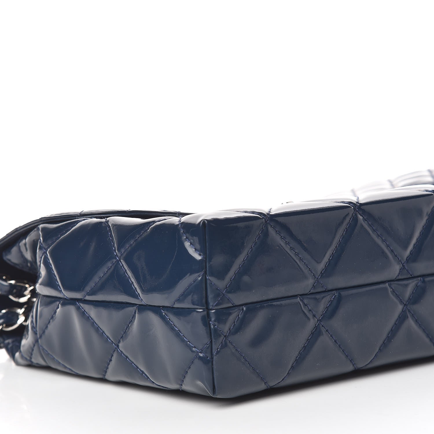 Chanel Vinyl Quilted In the Business Flap Bag Blue 8 of 12