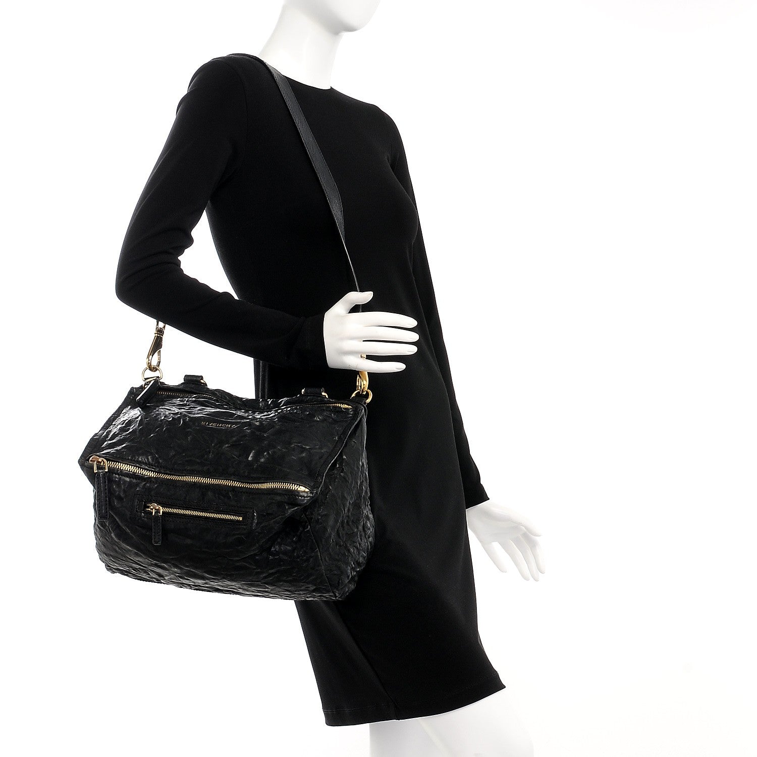 Givenchy Tumbled Sheepskin Medium Pandora Black 2 of 9