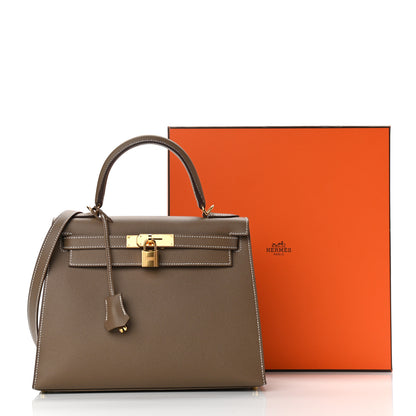 Hermes Epsom Kelly Sellier 28 Etoupe 11 of 11