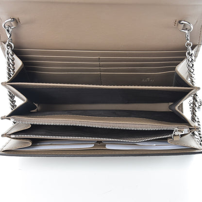 Gucci GG Supreme Monogram Mini Dionysus Chain Wallet Beige Taupe 5 of 12