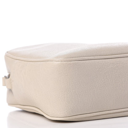 Saint Laurent Lambskin Monogram Small Lou Camera Bag Icy White 6 of 12