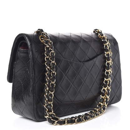 Chanel Lambskin Quilted Medium Double Flap Black 3 of 17