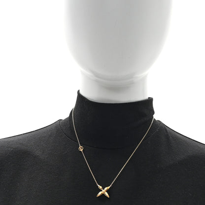 Louis Vuitton Metal Louisette Necklace Gold 2 of 5