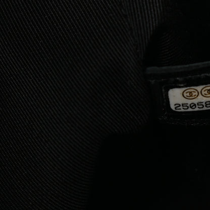 Chanel Iridescent Crumpled Calfskin Coco Pleats Small Drawstring Bag Black 7 of 10