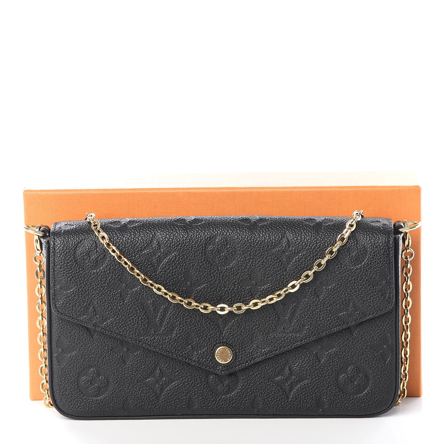 Empreinte Pochette Felicie Chain Wallet Black