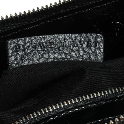 Valentino Garavani Patent Maizeon Studded Tote Black 7 of 7