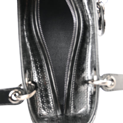 Christian Dior Patent Micro-Cannage Medium Lady Dior Onyx Black 5 of 9