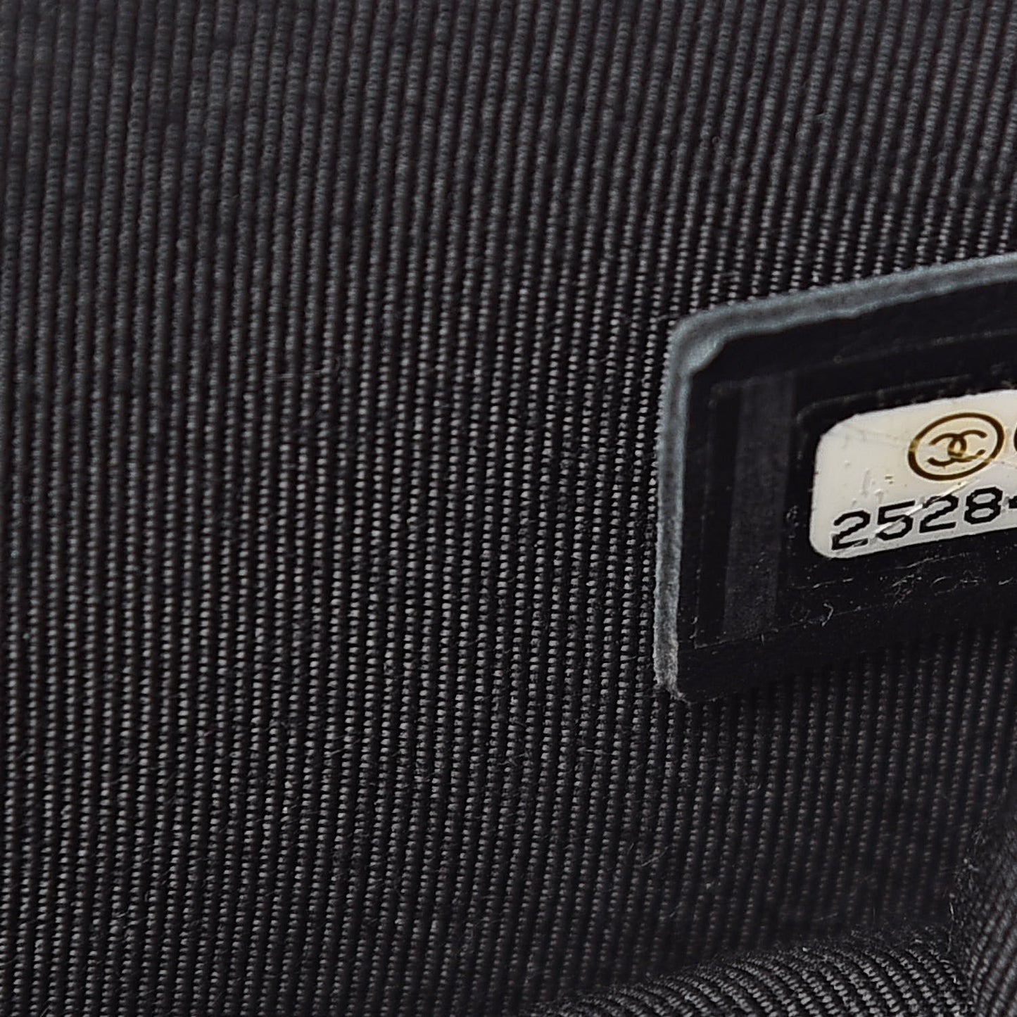 Grained Calfskin Quilted Small CC Box Flap Black