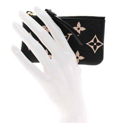Louis Vuitton Empreinte Monogram Giant Key Pouch Black Beige 2 of 6