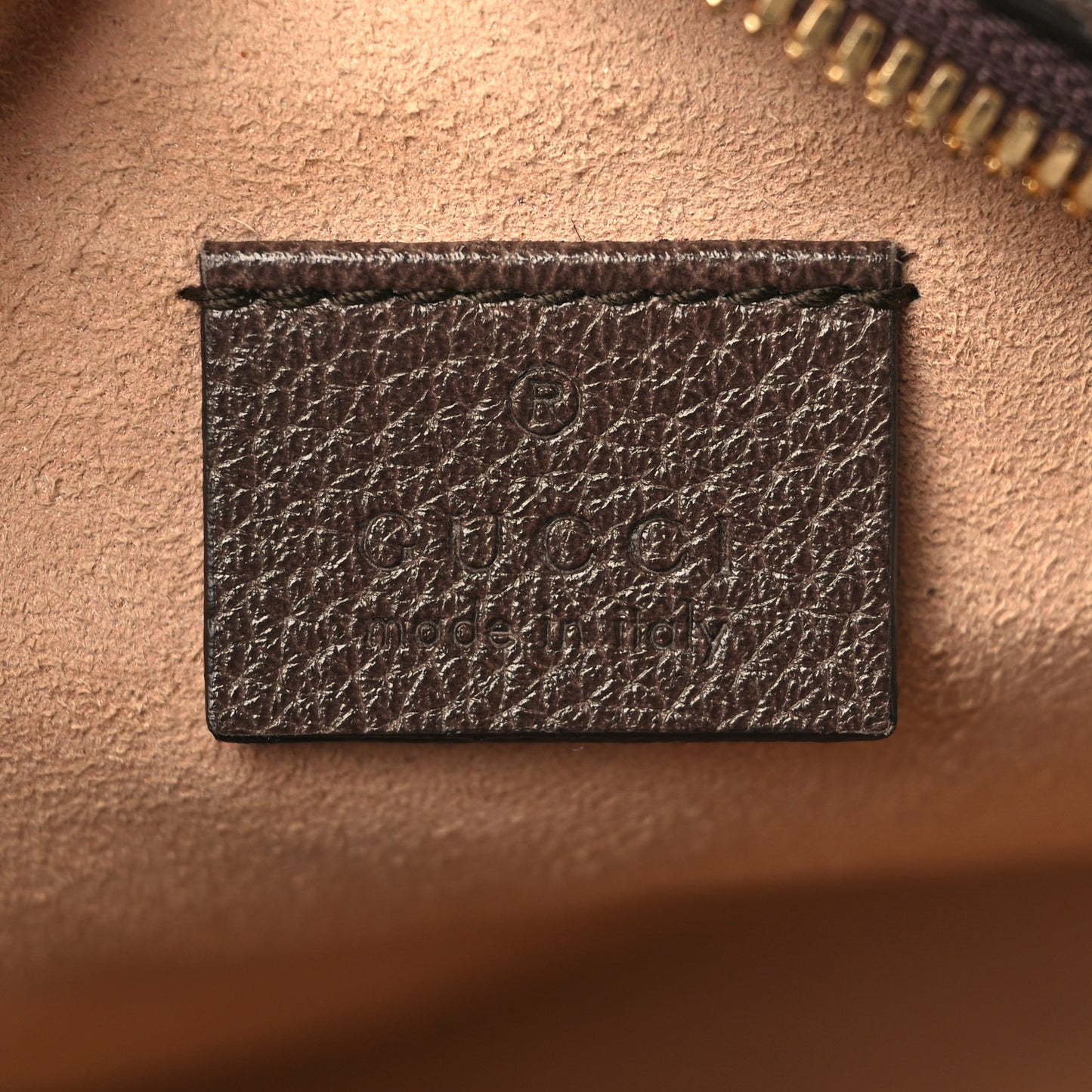 GG Supreme Monogram Web Mini Ophidia Round Shoulder Bag Brown