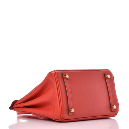 Hermes Swift Birkin 25 Rouge Tomate 5 of 30