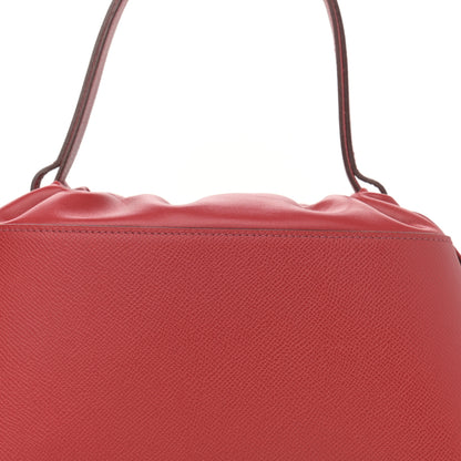 Hermes Epsom Top Handle Bag Rouge Casaque 8 of 12