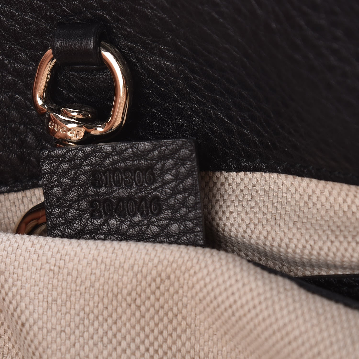 Gucci Pebbled Calfskin Large Soho Chain Shoulder Bag Black 7 of 10