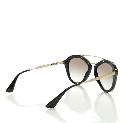 Prada Acetate Metal Cinema Sunglasses SPR 12Q Black 3 of 5