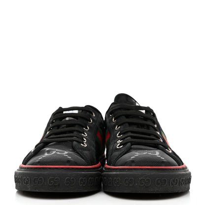 Gucci Econyl Nylon Web Monogram Off The Grid Womens 1977 Tennis Sneakers 41 Black 2 of 8