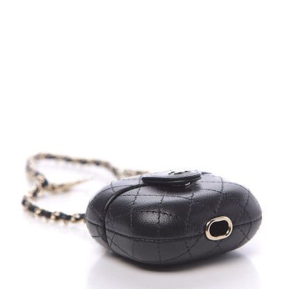 Chanel Lambskin Quilted Airpods Pro Case With Chain Black 4 of 8