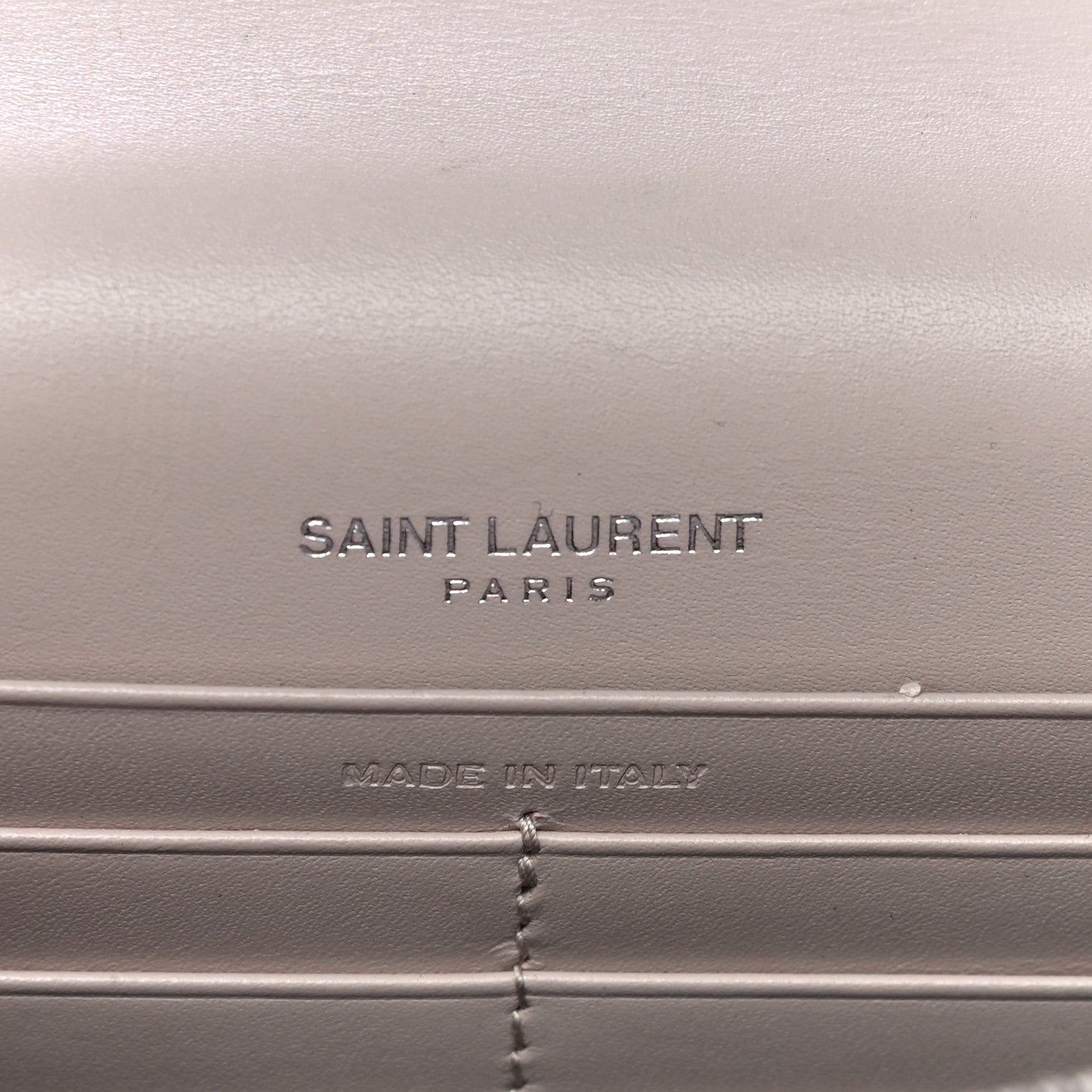 Saint Laurent Smooth Calfskin Classic Monogram Kate Tassel Chain Wallet Nude Powder 6 of 21