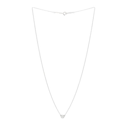 Tiffany Platinum Diamond .17ct Elsa Peretti Diamonds By The Yard Pendant Necklace 3 of 5