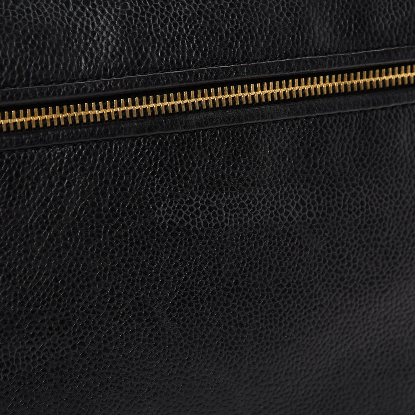 Caviar Large CC Shoulder Bag Black