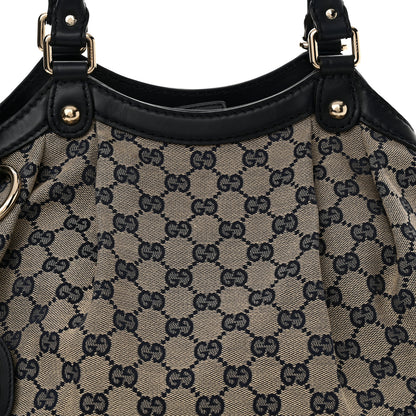 Gucci Monogram Medium Sukey Tote Navy 8 of 11