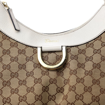 Gucci Monogram Large D Gold Hobo Off White 11 of 11