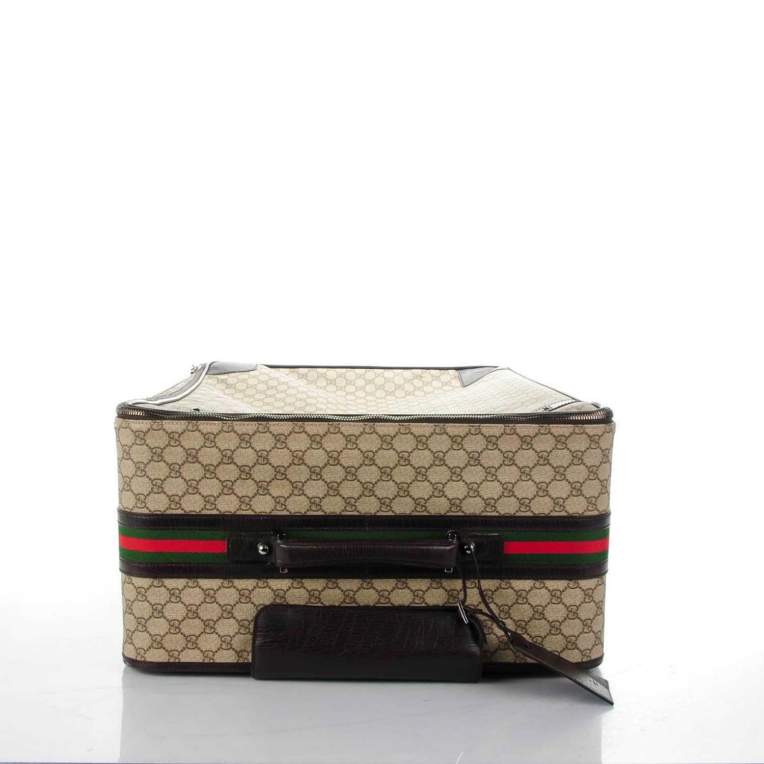 Gucci GG Plus Monogram Large Web Trolley Brown 6 of 12