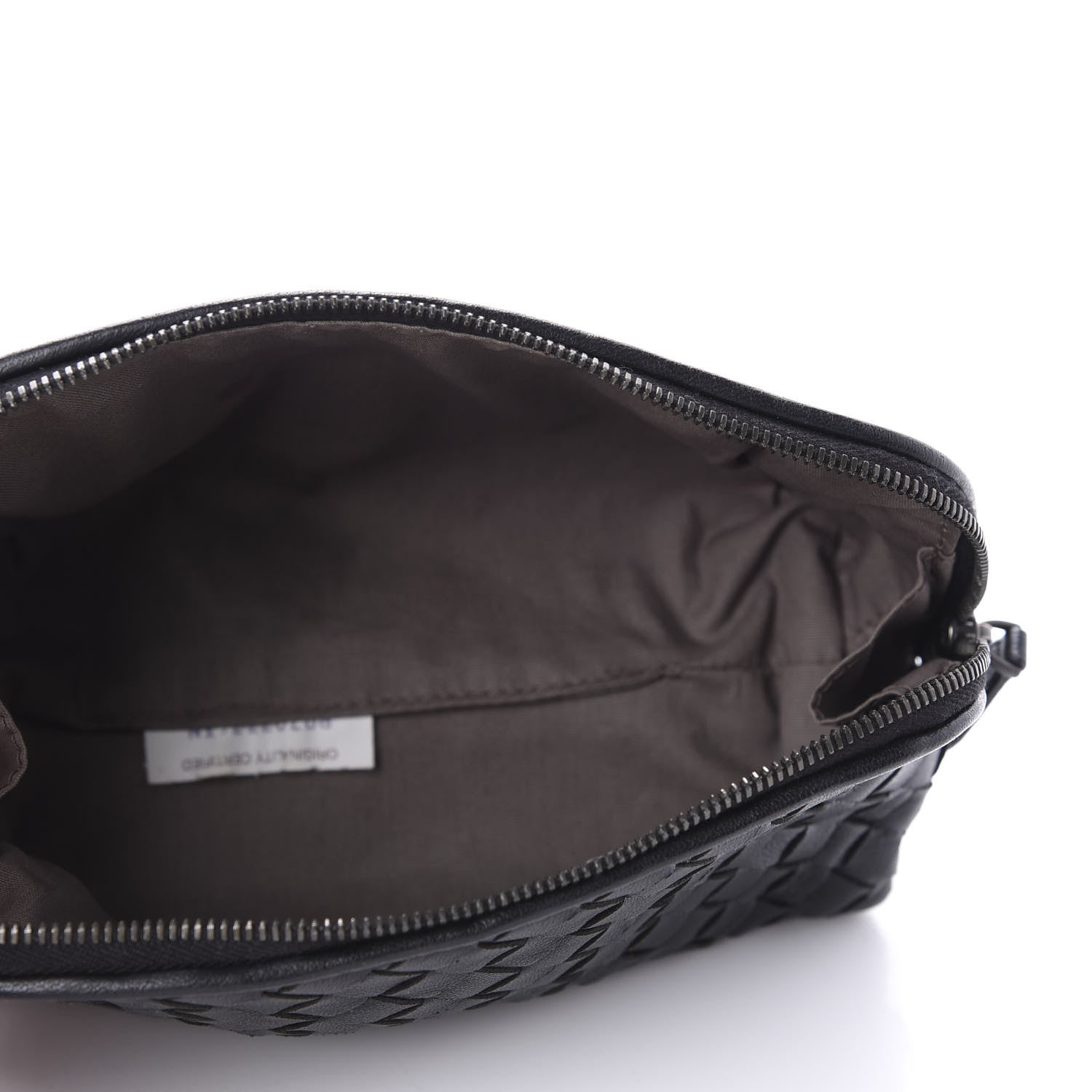 Bottega Veneta Nappa Intrecciato Cosmetic Case Black 5 of 11