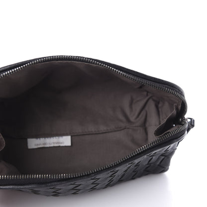 Bottega Veneta Nappa Intrecciato Cosmetic Case Black 5 of 11
