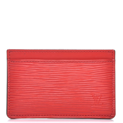 Louis Vuitton Epi Card Holder Coquelicot 1 of 7