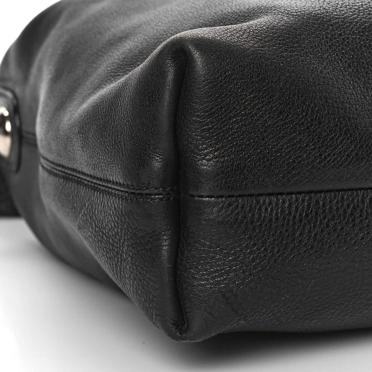 Calfskin Icon Bit Medium Hobo Black