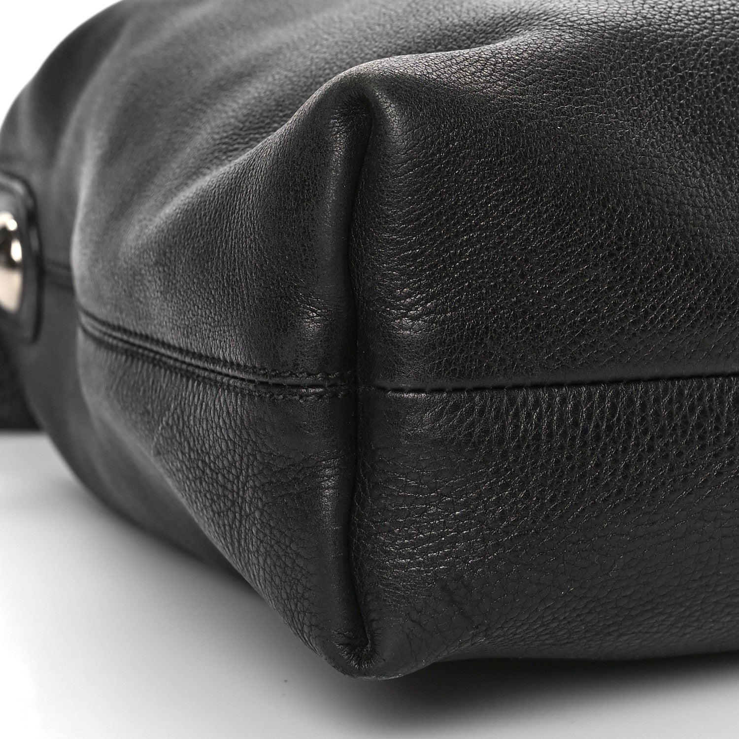 Gucci Calfskin Icon Bit Medium Hobo Black 6 of 14